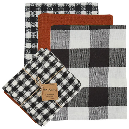 Autumn Plaid Dishtowels - Set of 3