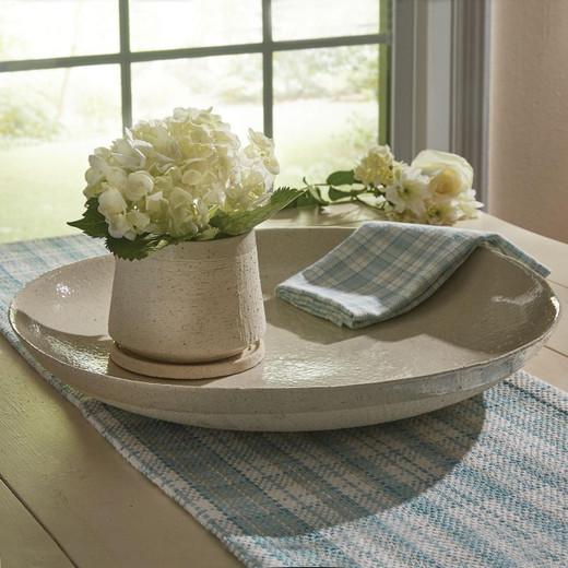 Set Ciotola In Ceramica Color Crema Con Coperchio E Cucchiaio - Stile Country Farmhouse Chic, Confezione Regalo