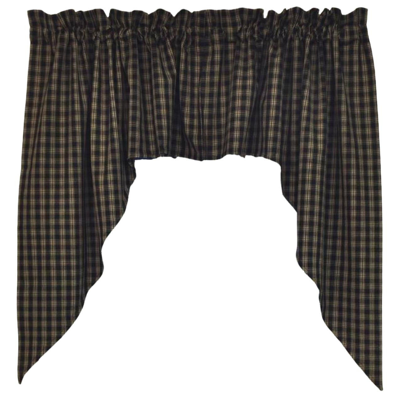 Sturbridge Swags  Black Unlined