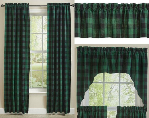 Wicklow Check Forest Curtain Collection