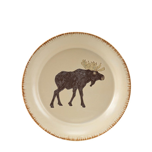 Rustic Retreat Moose Salad Plates Set of Country Village Shoppe