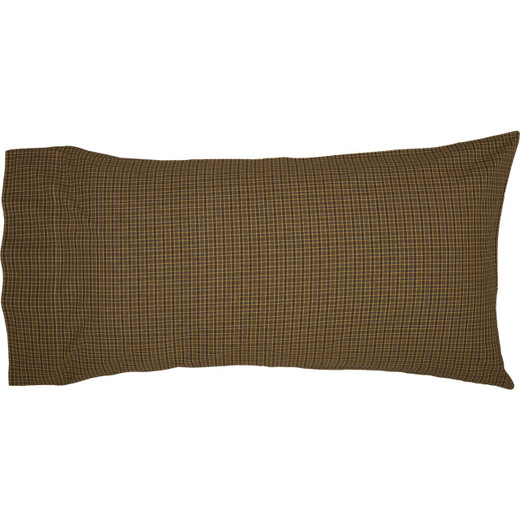 Tea Cabin Green Plaid Pillowcases - King Set of 2