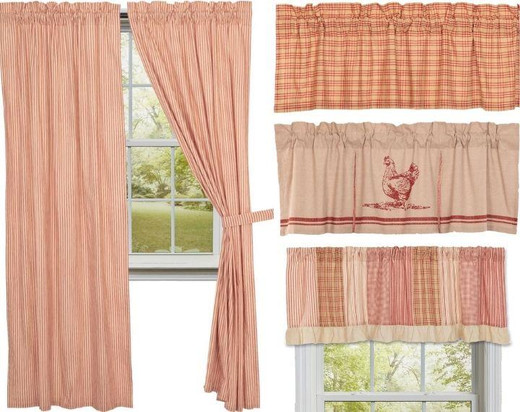 Sawyer Mill Red Curtain Collection
