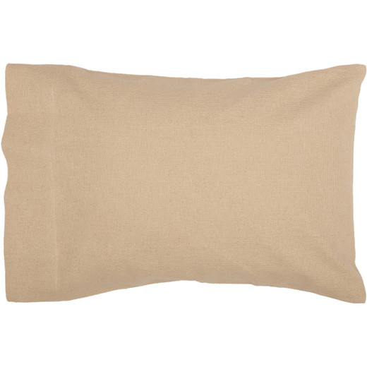 Burlap Vintage Pillowcases - Standard Set of 2