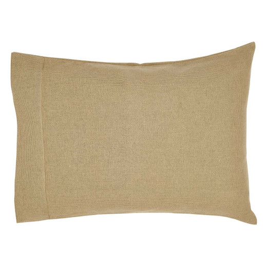 Burlap Natural Pillowcases - Standard Set of 2