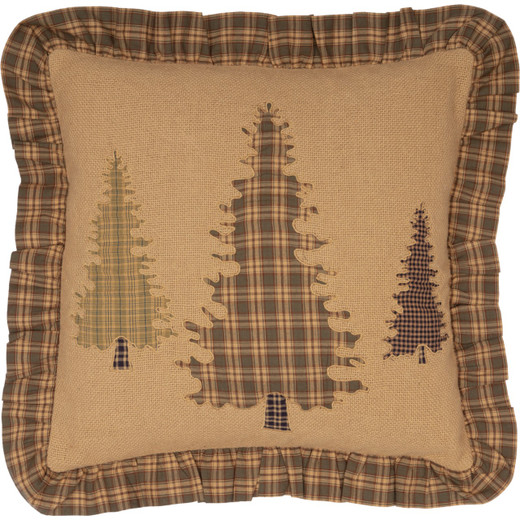 Cedar Ridge Tree Applique Pillow - 18x18