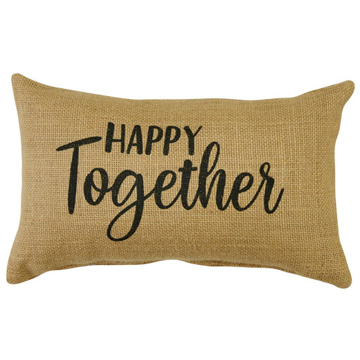 Happy Together Sentiment Pillow - 7x12