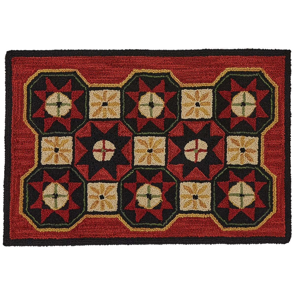 Folk Star Hooked Rugs