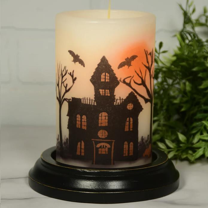 Candle Sleeve - Halloween Sunset