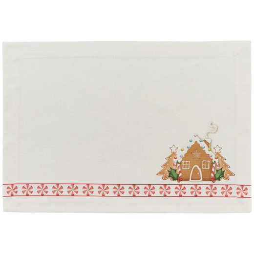 Gingerbread Placemats House Set of 6 Country Village Shoppe