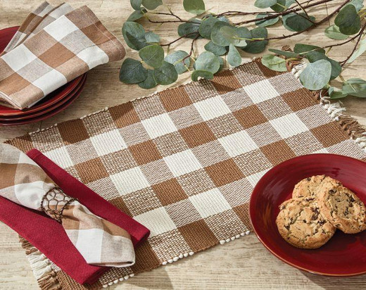 Wicklow Check Tablecloth - Black & Cream main image 1