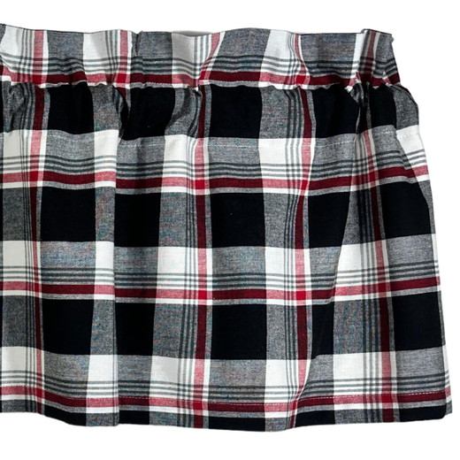 Winter Plaid Valance - 72x15.5 - FINAL SALE - NO RETURNS
