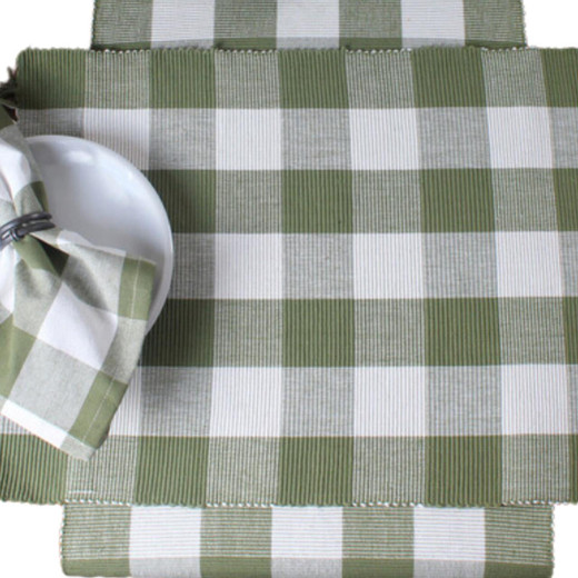 Buffalo Check Sage Table Runner - 14x45 - Country Village Shoppe