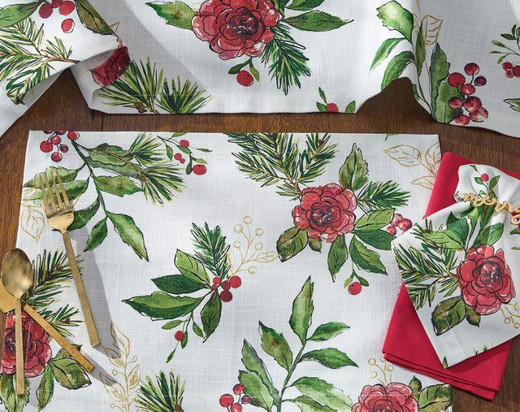 Christmas Camellia Kitchen & Dining Collection