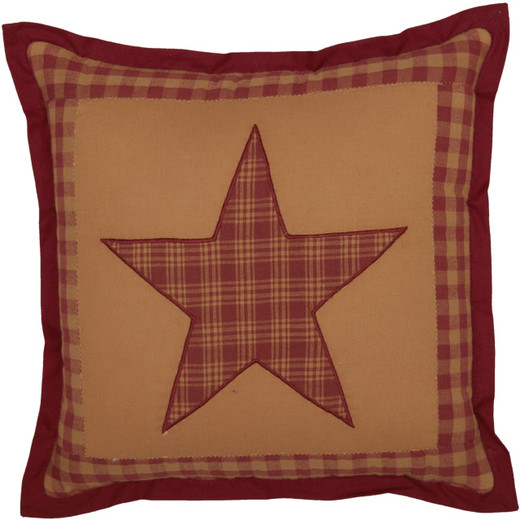Ninepatch Star Pillow - Quilted 12x12