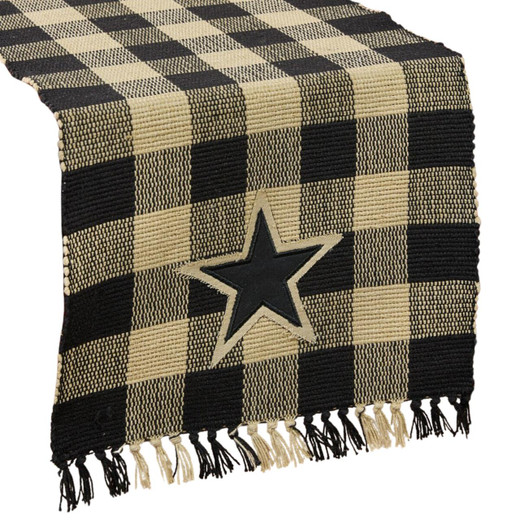 Wicklow Star Black Table Runners