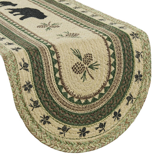 Country Pines Bear Table Runners - Braided