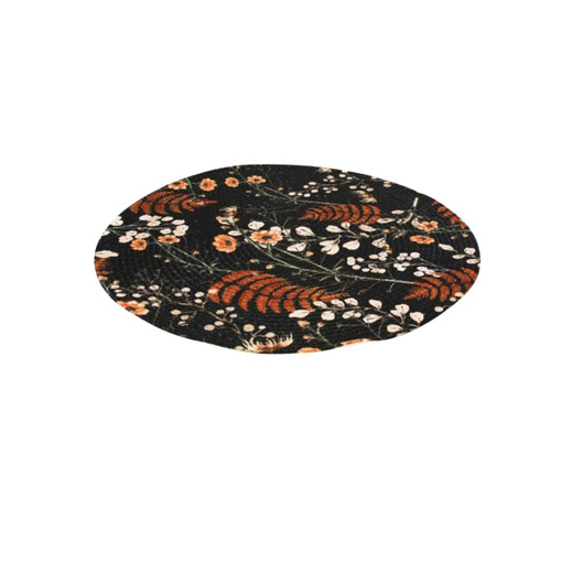 Timeless Flower And Fern Placemats - Round Set of 2