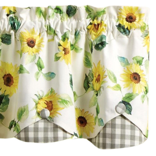 Follow The Sun Lined Layered Valance - 58x15