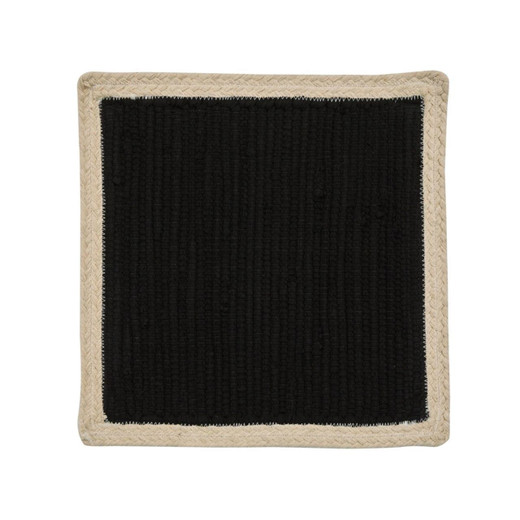 Dune Black Placemats - Square Set of 2