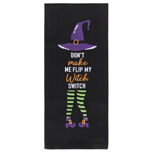 Witch Switch Decorative Dishtowels Set of 2 Country Village Shoppe