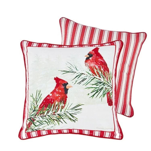 Cardinal Pillow With Fill - 18" - FINAL SALE - NO RETURNS
