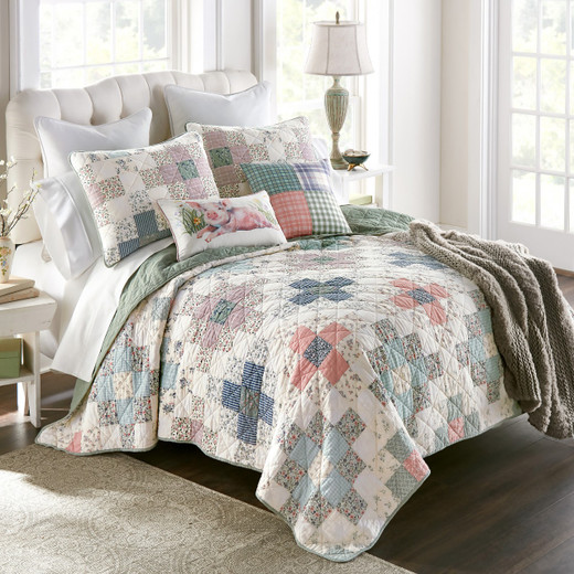 April Patch Quilt Set - With Shams