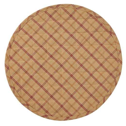 Persimmon Placemats - Round Quilted Set of 2