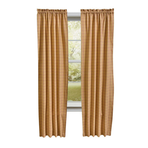 Persimmon Lined Panels - 72x84