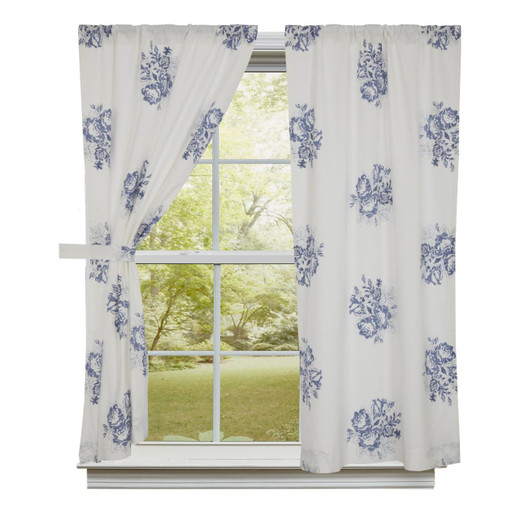 Lydia Blue Short Panels - 72x63