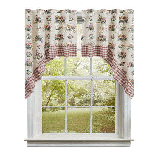 Rosehill Cottage Ruffled Swags - 72x36