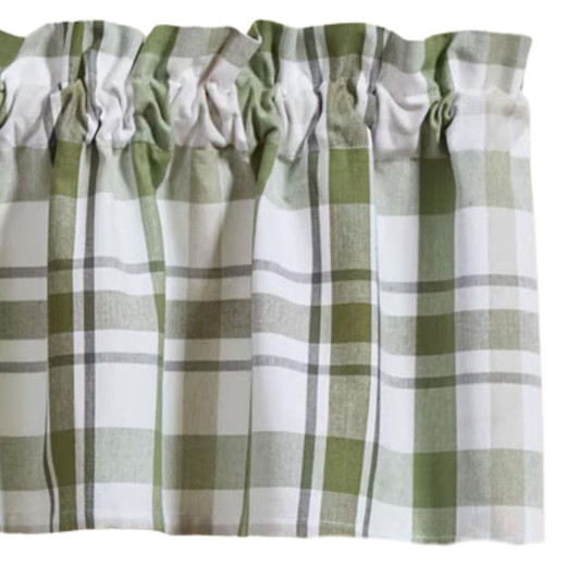 Hayes Plaid Lined Valance - 72x14