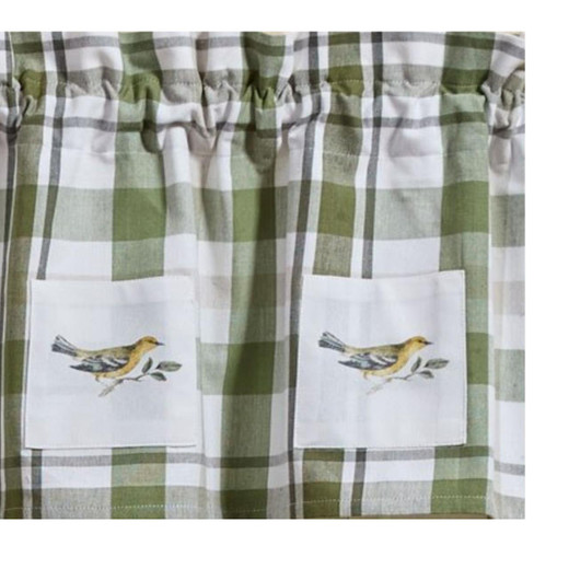 Hayes Plaid Lined Patch Valance - 60x14