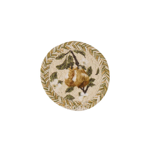 Golden Pear Braided Coasters - 4" Set of 4