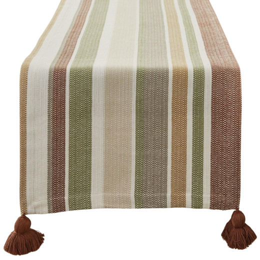 Terra Stripe Table Runner - 15x72