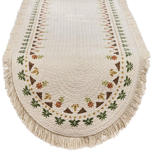 Maisy Braided Table Runner - Oval 15x54
