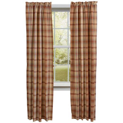 Applewood Plaid Lined Panels - 72x84