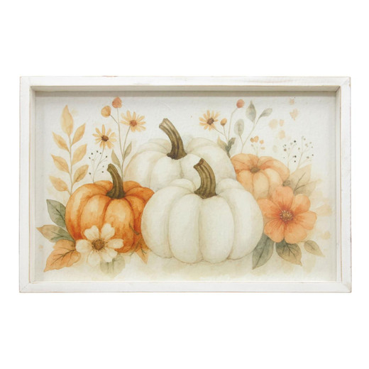 Sage and Stem Wide Pumpkin Frame - 18x12