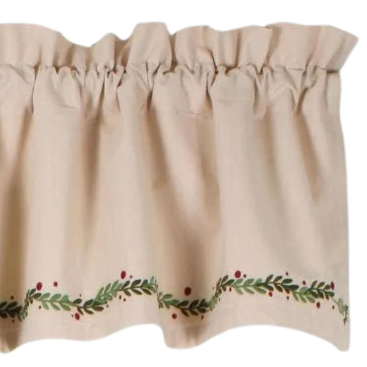 Holiday Pitcher Vine Valance - 60x15.5