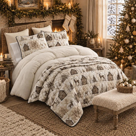 Antique Winter Quilt Set