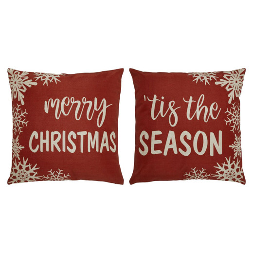 Merry Christmas Pillow Covers - Set of 2 16x16