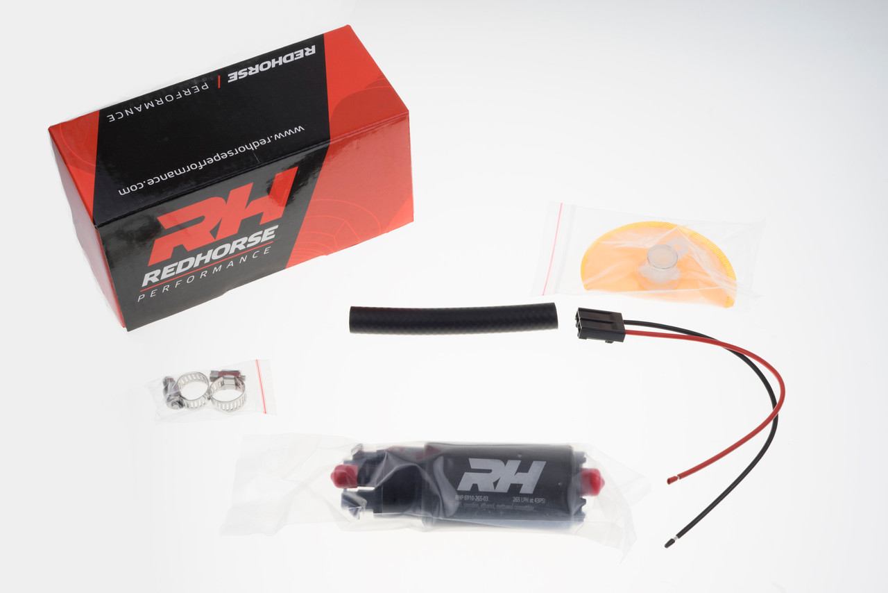 E85 Compatable In Tank Fuel Pump 265 LPH - Offset Inlet, Inline