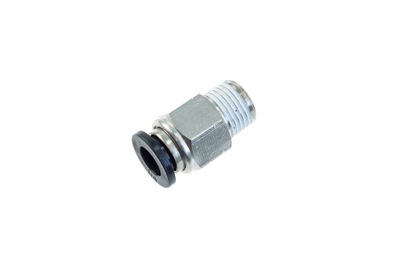 Push-To-Connect Tube to Male NPT Tube Fitting: Connector, 3/8 Thread, 1/4  OD