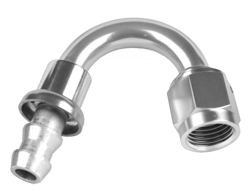 10 150 Degree AN Hose End Push Lock