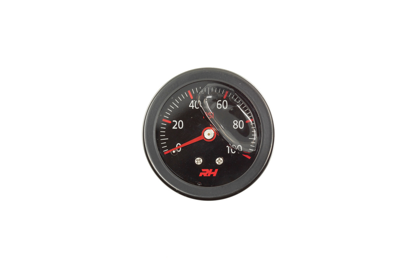 Liquid Filled Fuel Pressure Gauge All Black Finish
