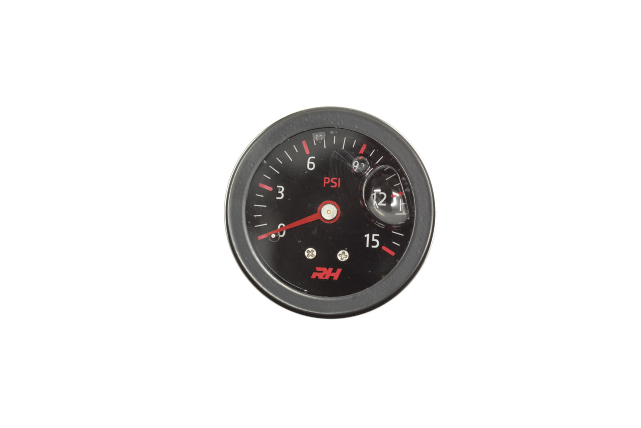 Liquid Filled Fuel Pressure Gauge All Black Finish