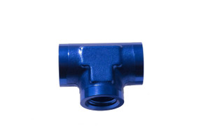 -16 Female ORB tee adapter - Blue