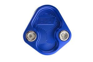 Aluminum Block-Off Plate for General Ford Except 351C, 351M & 400 ENGINE - Blue Aluminum Block-Off Plate for General Ford Except 351C, 351M & 400 ENGINE - Blue