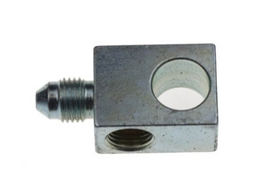 -04 AN Male to tee 3/8x24 inverted flare Female - Stainless