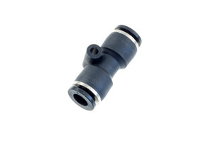 5/32" Vacuum Fitting Union( 5/32" to 5/32"), Push To Connect - black 5/32" Vacuum Fitting Union( 5/32" to 5/32"), Push To Connect - black